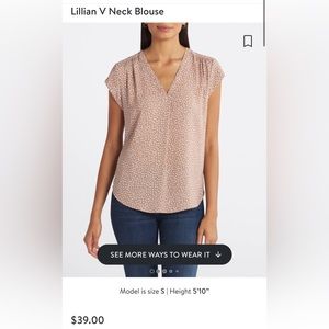 Monday Fun V Neck Blouse XS